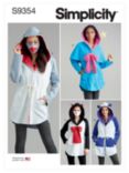 Simplicity Misses' Hoodie, Mask and Hat Costume Sewing Pattern, S9354, A