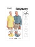 Simplicity Unisex Adaptive Shirt Sewing Pattern, S9487, A