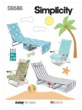 Simplicity Lounge and Beach Chair Covers Sewing Pattern, S9586OS