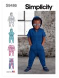 Simplicity Toddler's Knit Jumpsuit Sewing Pattern, S9486A