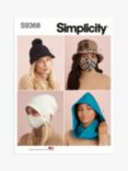 Simplicity Hat, Infinity Scarf and Mask Set Sewing Pattern, S9368, A