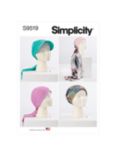 Simplicity Misses' Headwraps and Hats Sewing Pattern, S9519, A