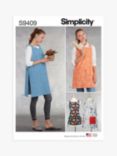 Simplicity Misses' Aprons Sewing Pattern, S9409, A