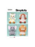 Simplicity Plush Animals Sewing Pattern, S9584OS