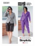 Simplicity Misses' & Women's Lined Jacket & Pants/Shorts Sewing Pattern, S9381AA