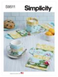 Simplicity Tea Time Accessories Sewing Pattern S9511, OS
