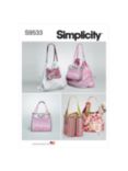 Simplicity Grocery Totes Sewing Pattern, S9533, OS