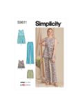 Simplicity Misses' Tunic, Cropped Top, Pants and Shorts Sewing Pattern, S9611