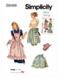 Simplicity Misses' Vintage Aprons Sewing Pattern, S9496, OS