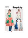 Simplicity Misses' Aprons Sewing Pattern, S9435, A
