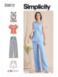 Simplicity Misses' Tops, Pants and Shorts Sewing Pattern, S9612