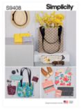 Simplicity Bags and Small Accessories Sewing Pattern, S9408,OS