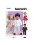 Simplicity 45cm Doll 80s Style Outfits Sewing Pattern, S9567OS