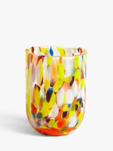 John Lewis Confetti Coloured Glass Tumbler, Multi