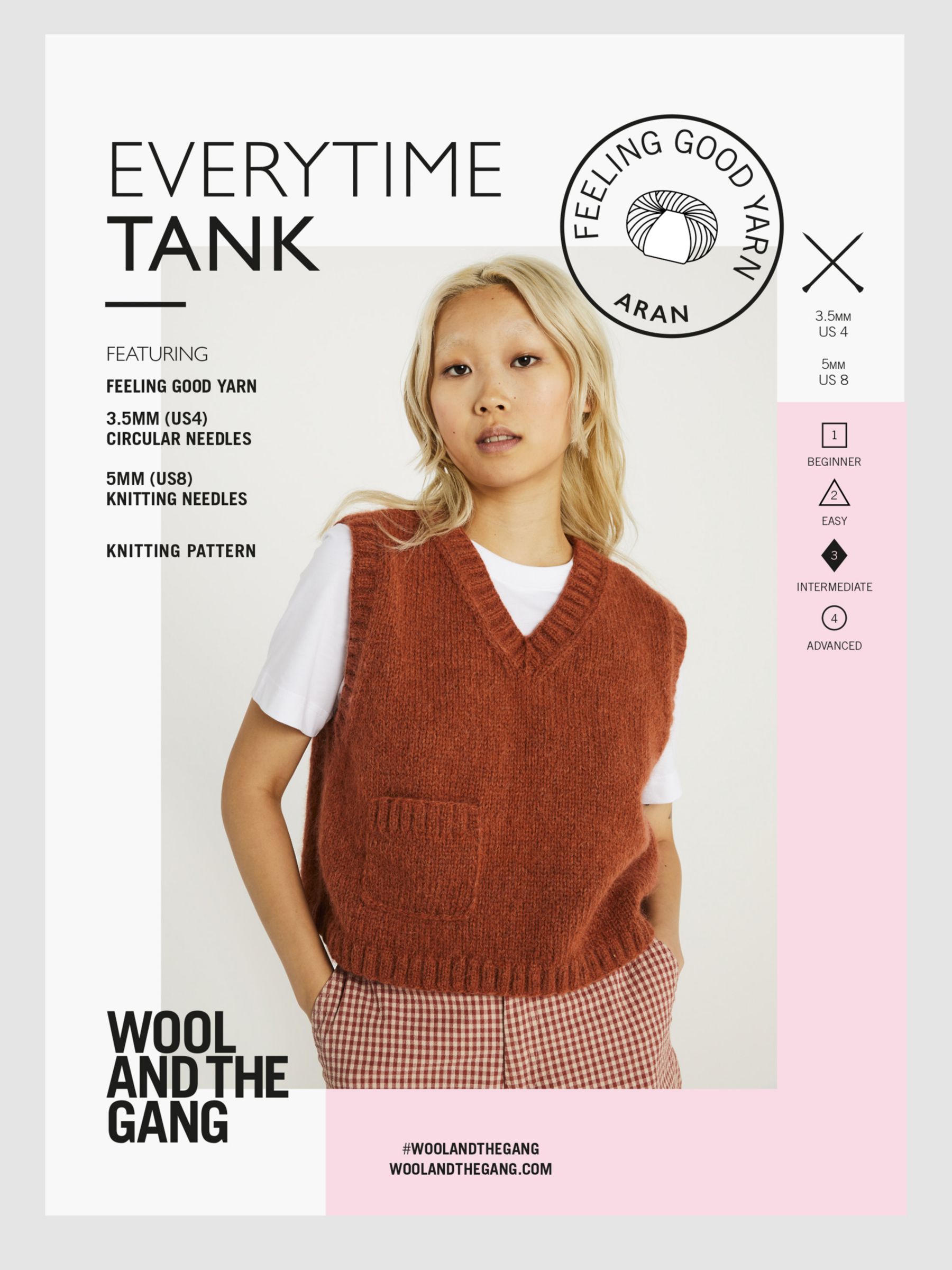 Wool And The Gang Everytime Tank Knitting Pattern