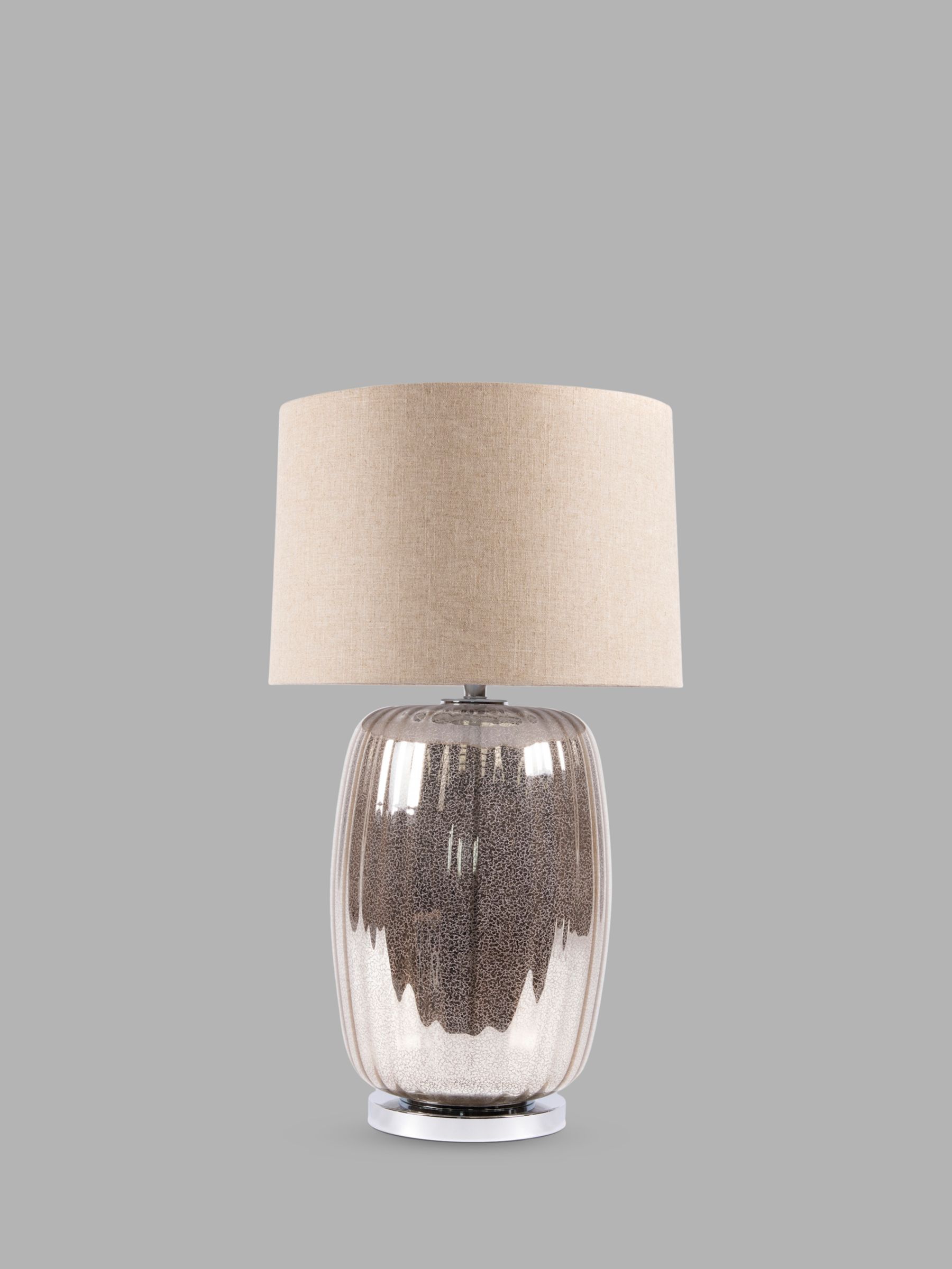 Photo of One.world clifton crackle base linen shared table lamp mercury