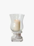 One.World Birkdale Terracotta Hurricane Candle Holder, Neutral Stone