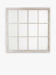 One.World Wilton Rectangular Wood Window Wall Mirror, 120 x 120cm