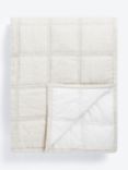 John Lewis Linen Blend Stitch Bedspread, Natural