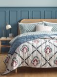 John Lewis Trellis Embroidery Quilted Bedspread, L220 x W220cm
