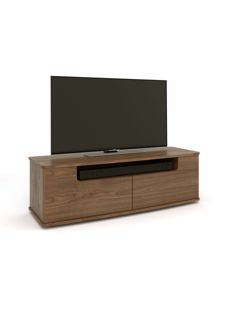 Tom Schneider Curve 140 Cabinet TV Stand for TVs up to 60", Natural Oak