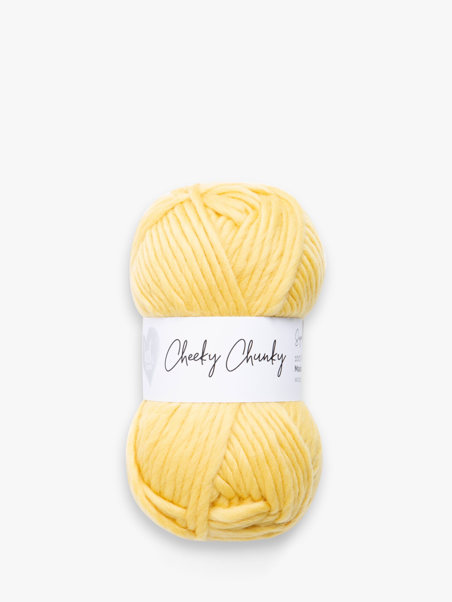 Lemon Super Chunky Yarn. Cheeky Chunky Yarn by Wool Couture. 100g