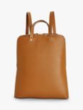 John Lewis Zip Leather Backpack