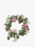 Kaemingk Rose Wreath, Pink, Dia.40cm