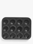 John Lewis ANYDAY Carbon Steel Non-Stick Muffin Tray, 12 Cup
