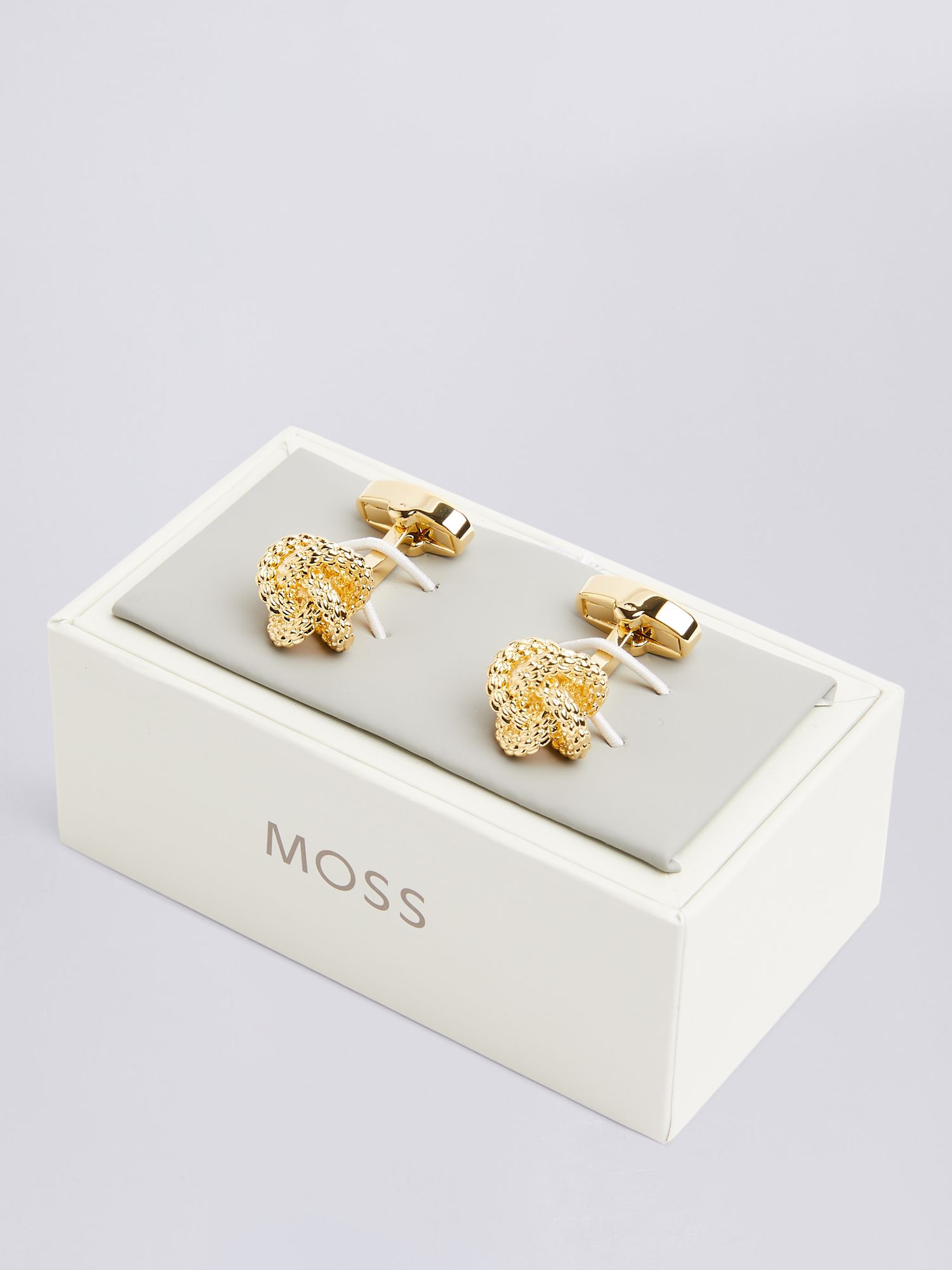 Buy Moss Fancy Brass Knot Cufflinks Online at johnlewis.com