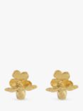 Alex Monroe Flower & Bee Stud Earrings, Gold