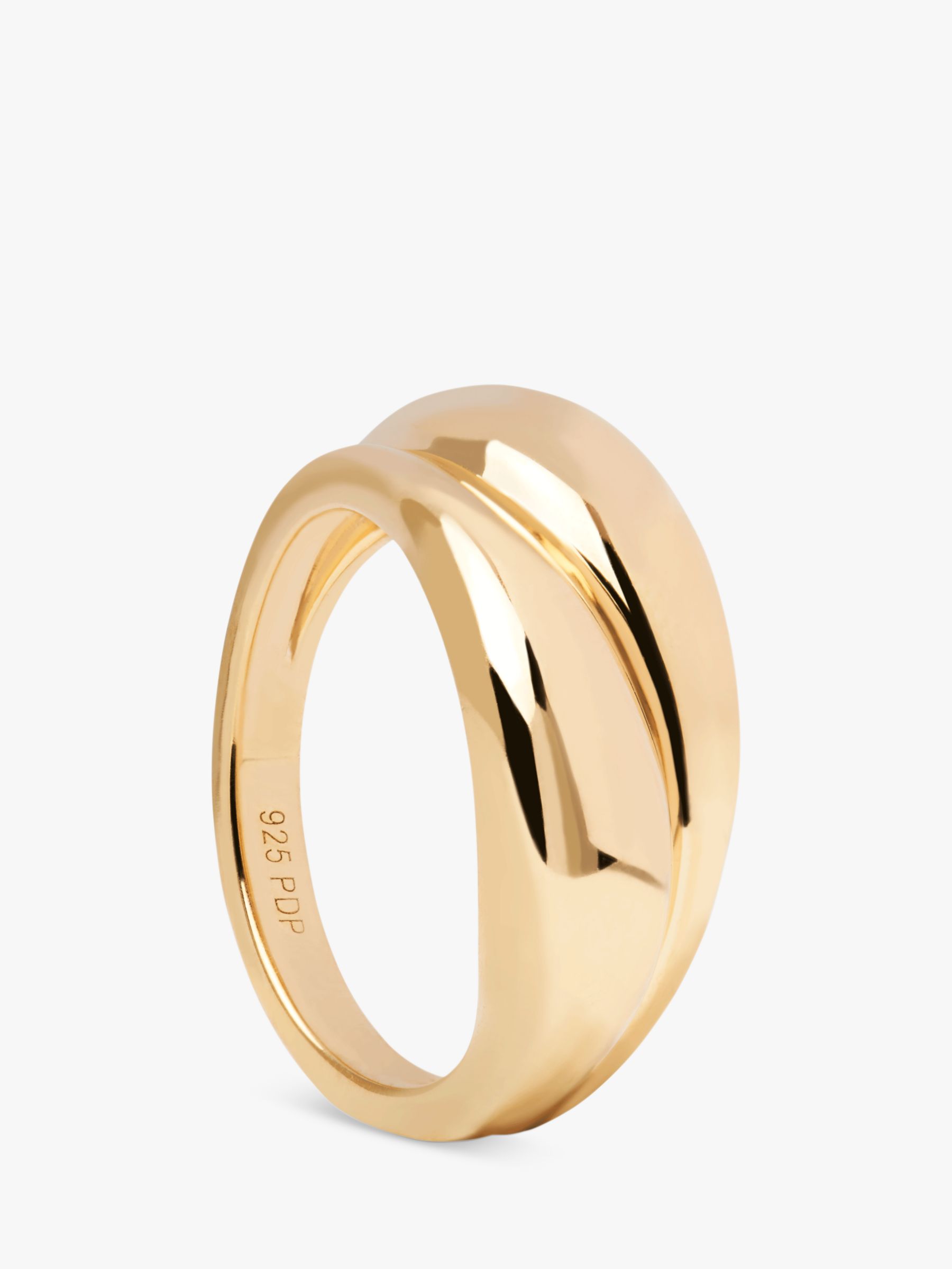 PDPAOLA Desire Double Band Ring, Gold, K