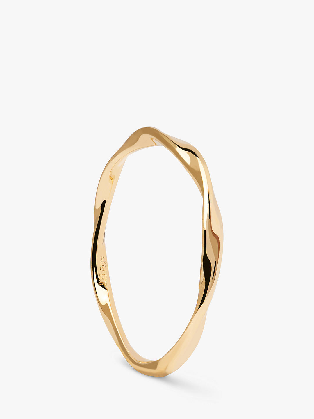 PDPAOLA Spiral Band Ring, Gold