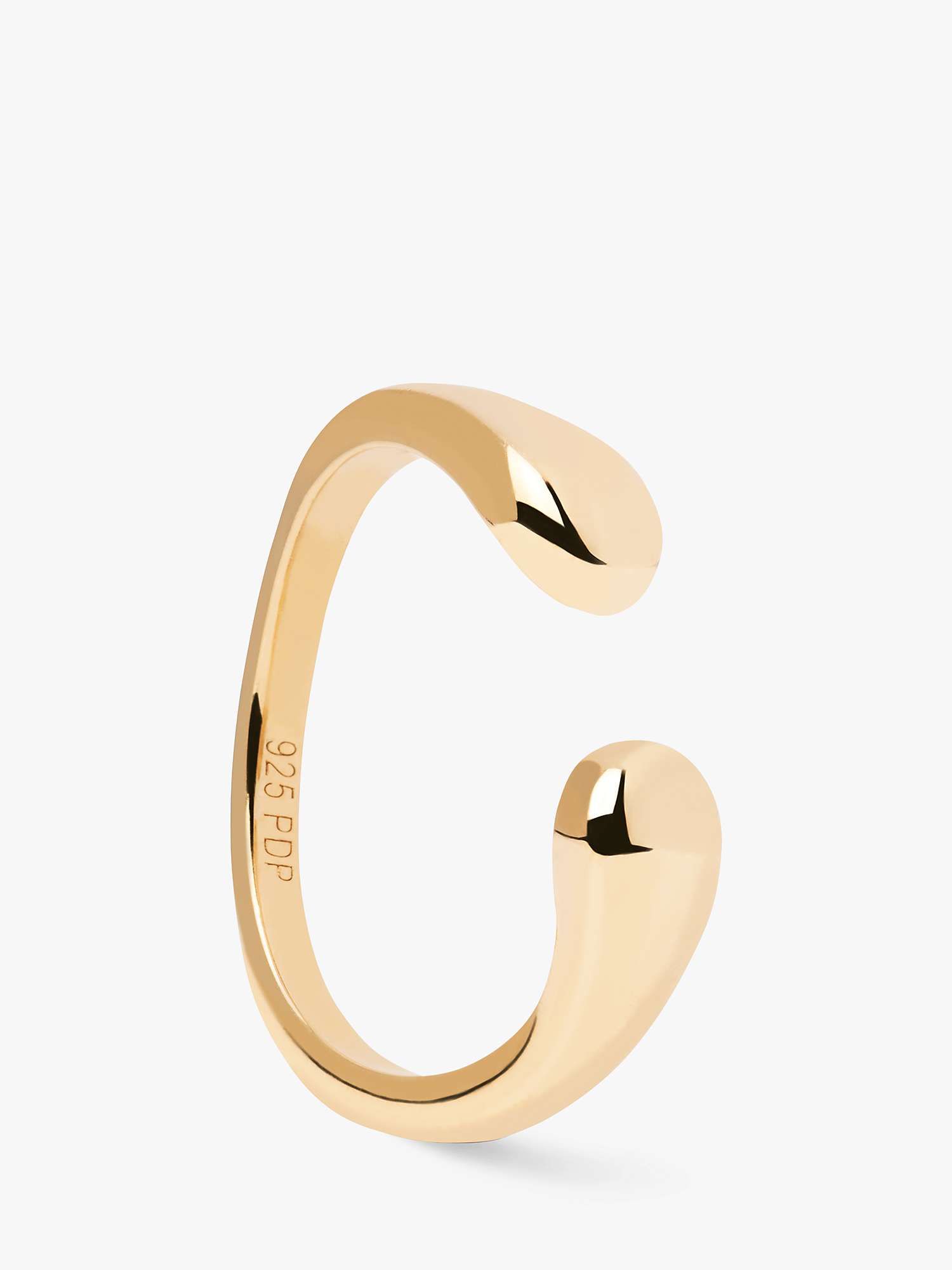 Buy PDPAOLA 18ct Gold Plated Crush Band Ring, Gold Online at johnlewis.com