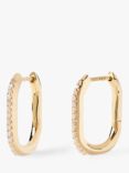 PDPAOLA Spike Cubic Zirconia Hoop Earrings, Gold