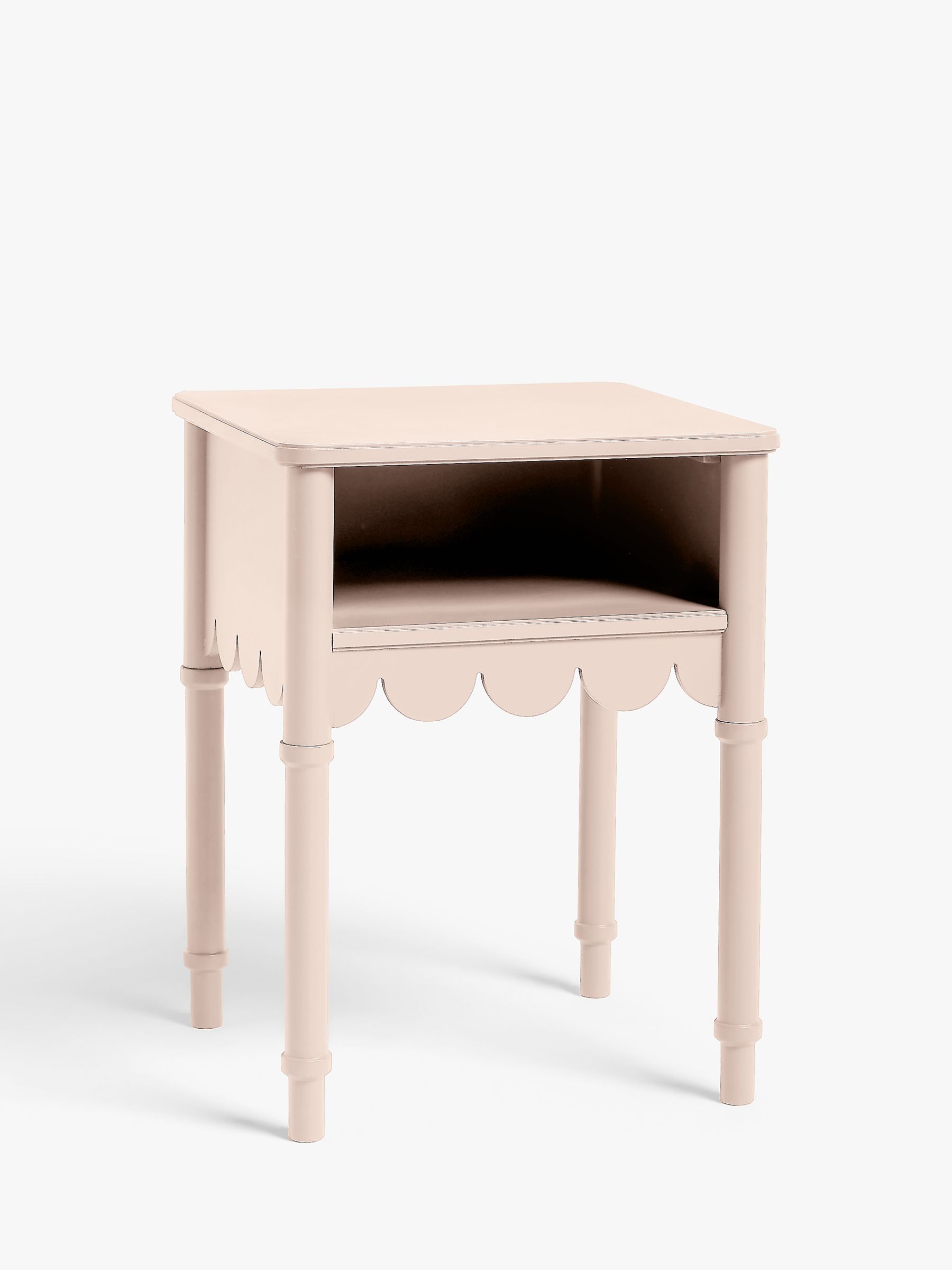 John Lewis ANYDAY Hem Bedside Table, Blush