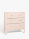 John Lewis ANYDAY Hem 3 Drawer Chest, Pink