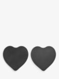 John Lewis Slate Heart Placemats, Set of 2, Black