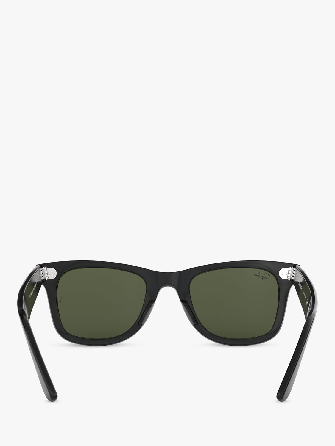 Ray-Ban RB2140 Unisex Wayfarer Sunglasses, Black/Green
