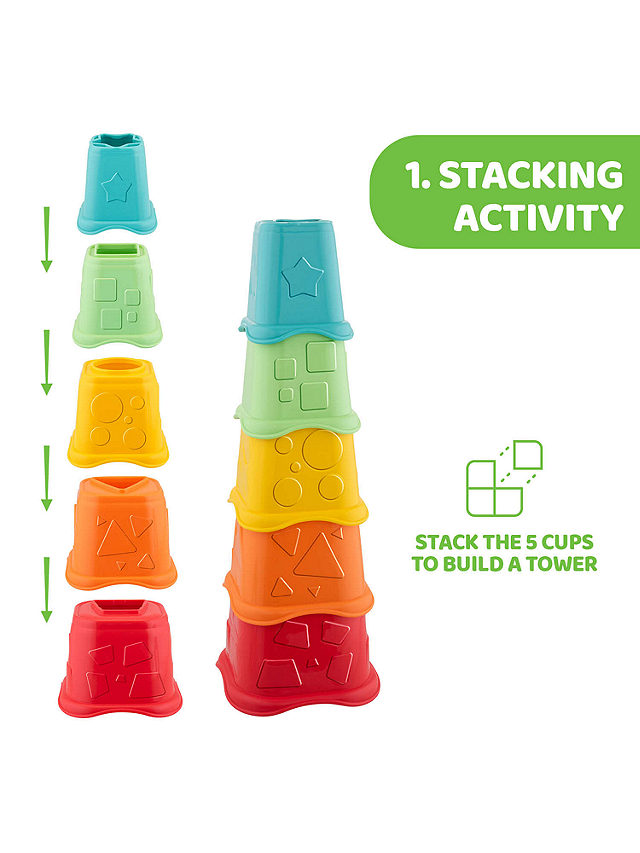 Chicco ECO+ 2-in1 Stacking Cups and Shape Sorter Toy