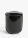 John Lewis ANYDAY Fine China Kitchen Storage Jar, 650ml, Black