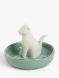 John Lewis Cat Ring Holder, Green