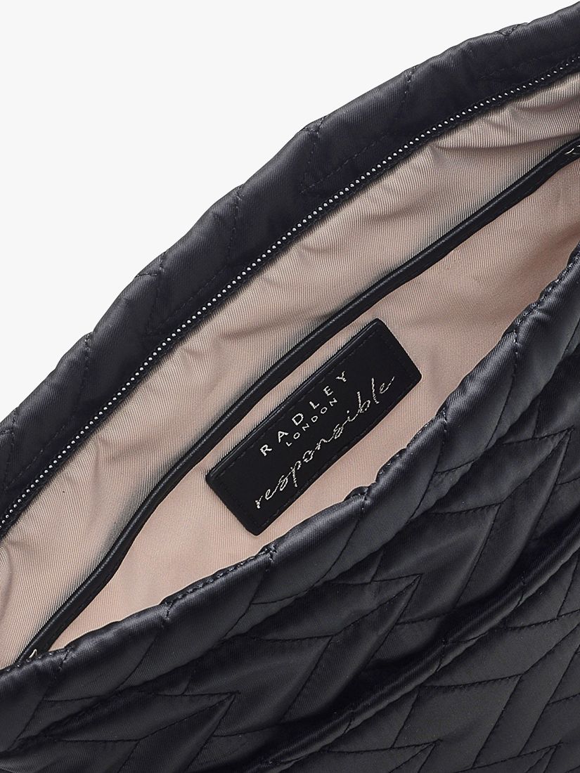 Radley Finsbury Park Small Zip Top Quilted Cross Body Bag, Black at ...