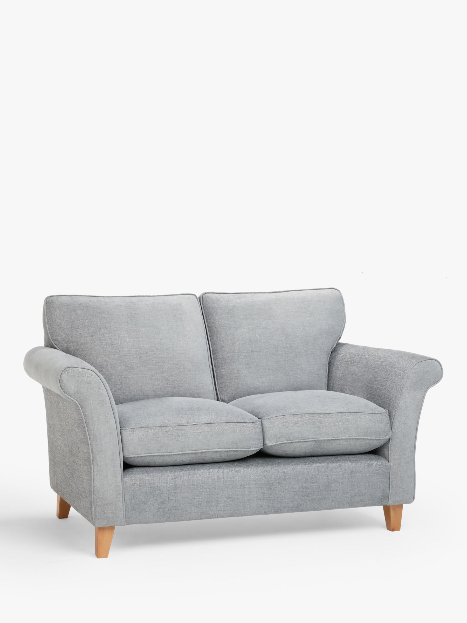 Charlotte Range, John Lewis Charlotte Small 2 Seater Sofa, Light Leg, Fine Chenille Grey