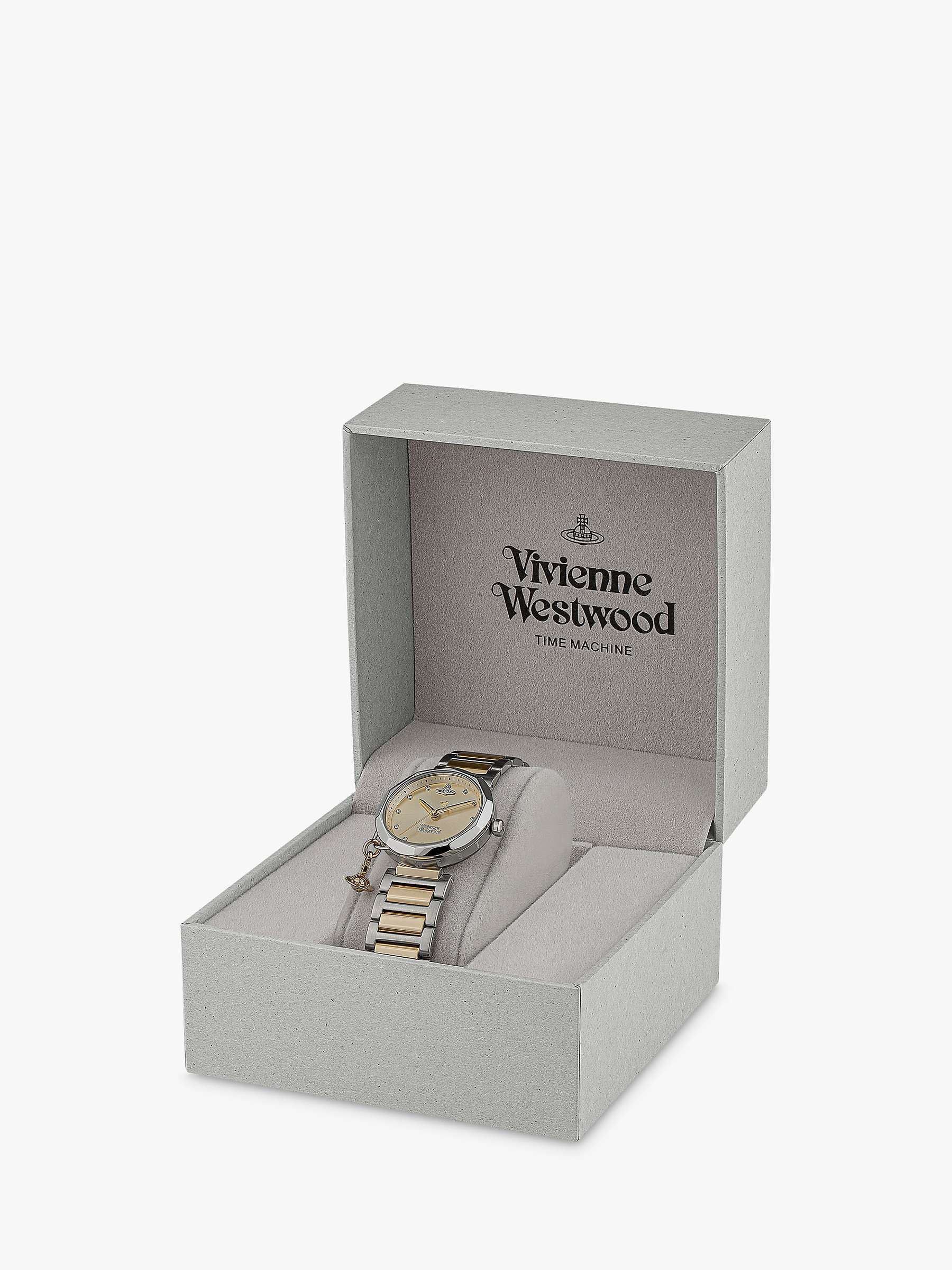 Buy Vivienne Westwood Poplar Women's Logo Charm Bracelet Strap Watch Online at johnlewis.com