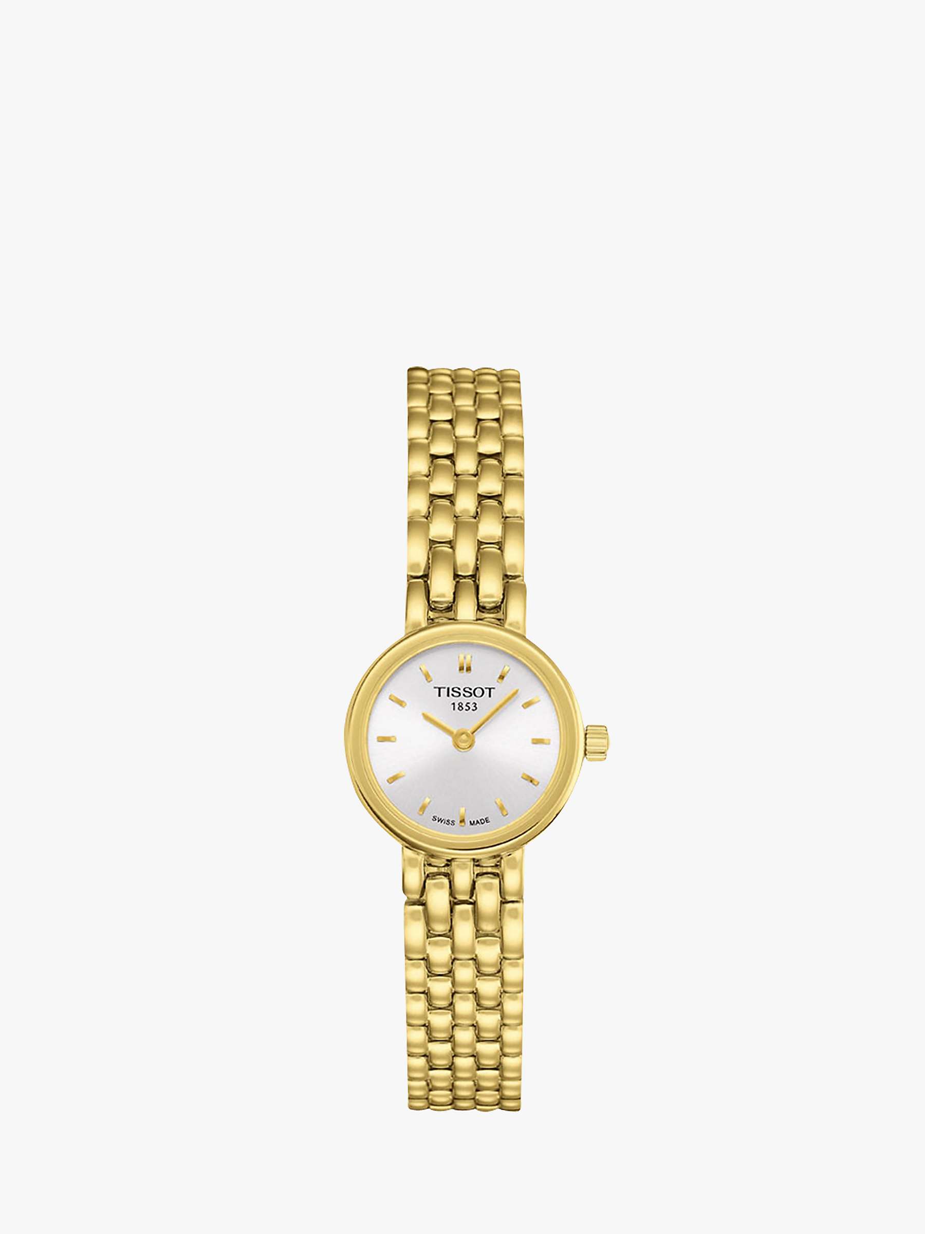 Buy Tissot T0580093303100 Women's Lovely Bracelet Strap Watch, Gold/White Online at johnlewis.com