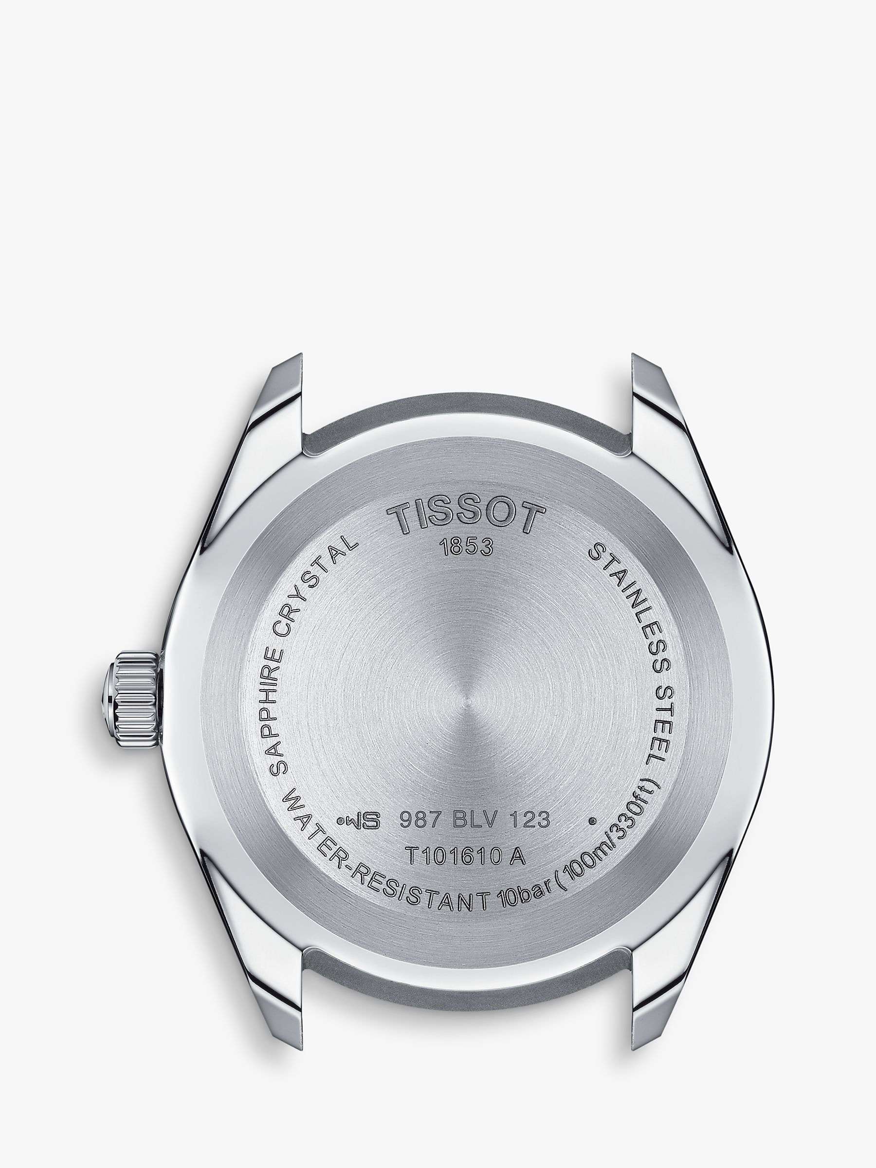Buy Tissot T1016101104100 Men's PR100 Sport Date Bracelet Strap Watch, Silver/Blue Online at johnlewis.com