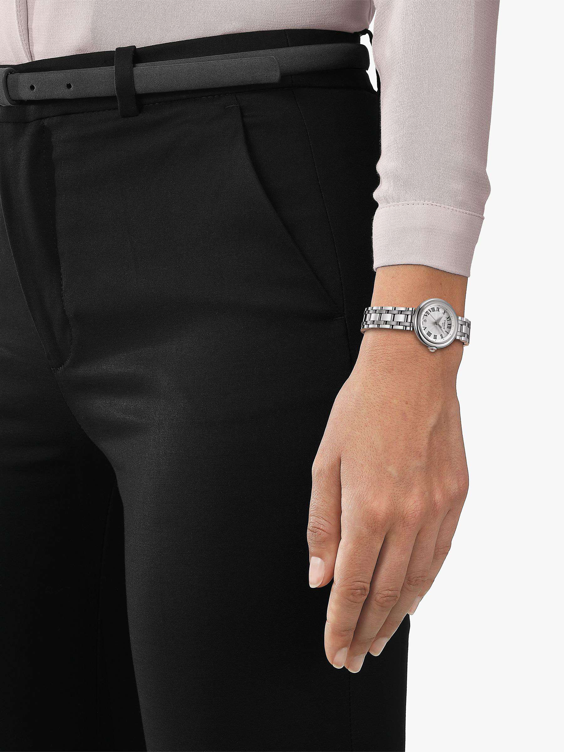 Buy Tissot T1260101101300 Women's Bellissima Date Bracelet Strap Watch, Silver Online at johnlewis.com
