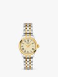 Tissot T1292102226300 Women's Classic Dream Date Bracelet Strap Watch, Silver/Gold