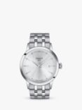 Tissot T1294101103100 Men's Classic Dream Date Bracelet Strap Watch, Silver